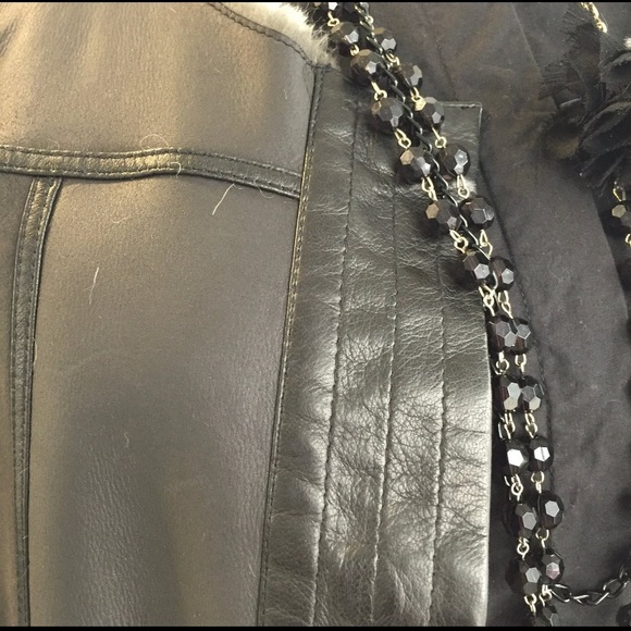 Designer Remix Cropped Leather Jacket - Picture 4 of 7